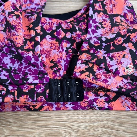 GAIAM Purple and Orange Sports Bra with Strappy Back - Picture 6 of 6